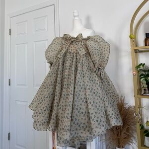 Selkie Floral Puff Sleeve Dress